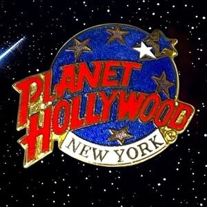 Vintage Planet Hollywood NewYork Enamel Lapel Pin Hat Pin